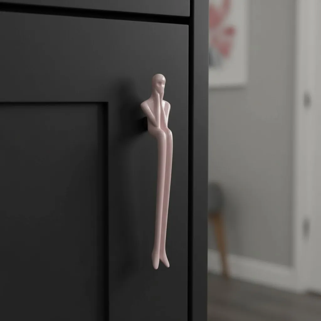 Verlitho Artistic Sculptural Lines Drawer Handle - Nordic Contemporary Design Interior Decor KL2350