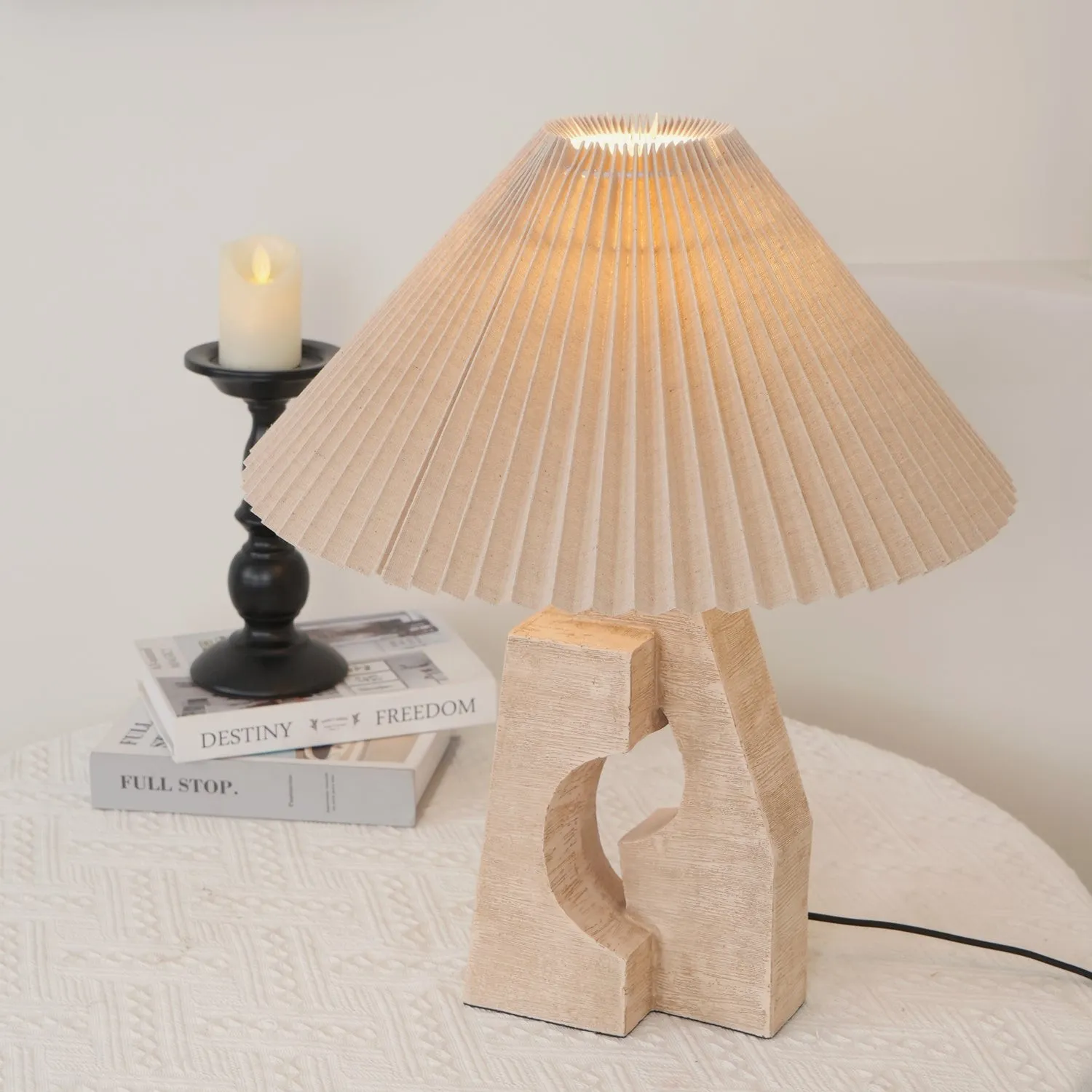 Modern Artistic Stone Pillar Table Lamp KL870