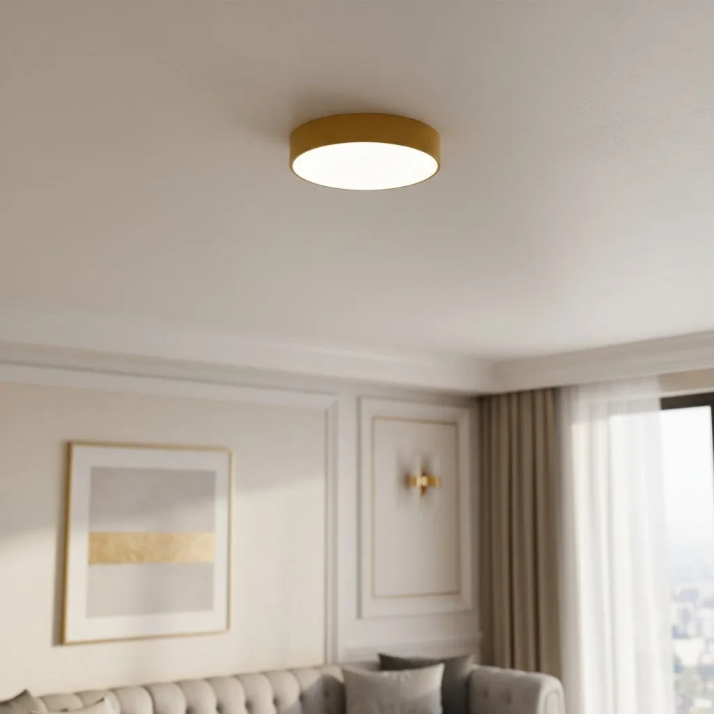 Rondi Minimalist Round LED Ceiling Light - Circular Iron Design for Living Room and Bedroom KL2119