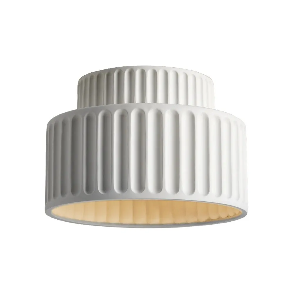 Cream Style Resin Bowl Flush Mount Ceiling Light KL118