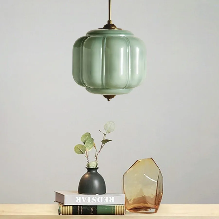 Vintage Eloise Opal Glass Pendant Light KL926