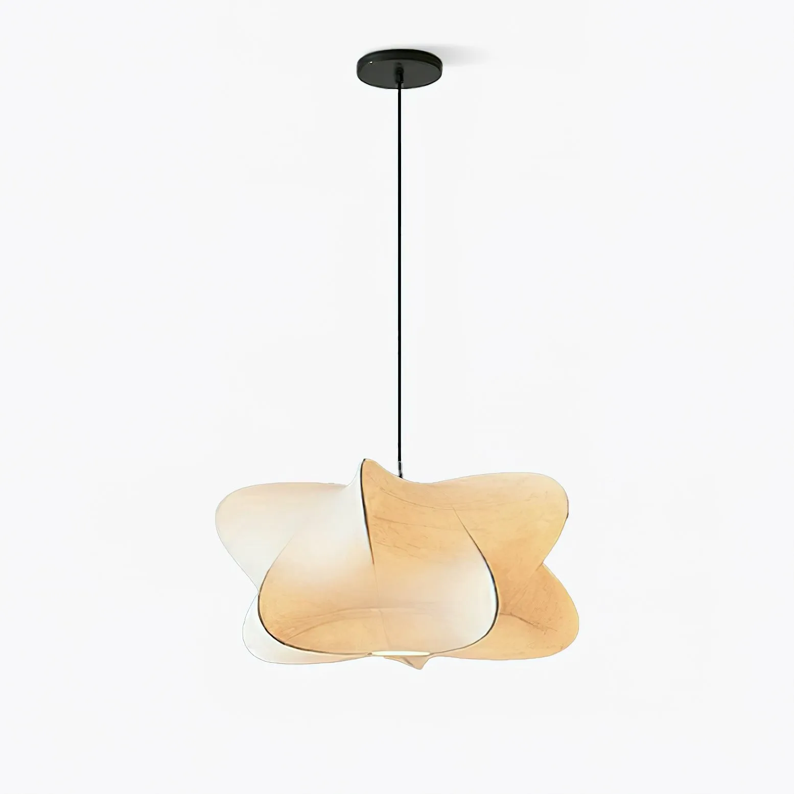 Lunaveo Elegant Silk Pendant Light - Modern Cloud Pendant Light for Living Room KL356