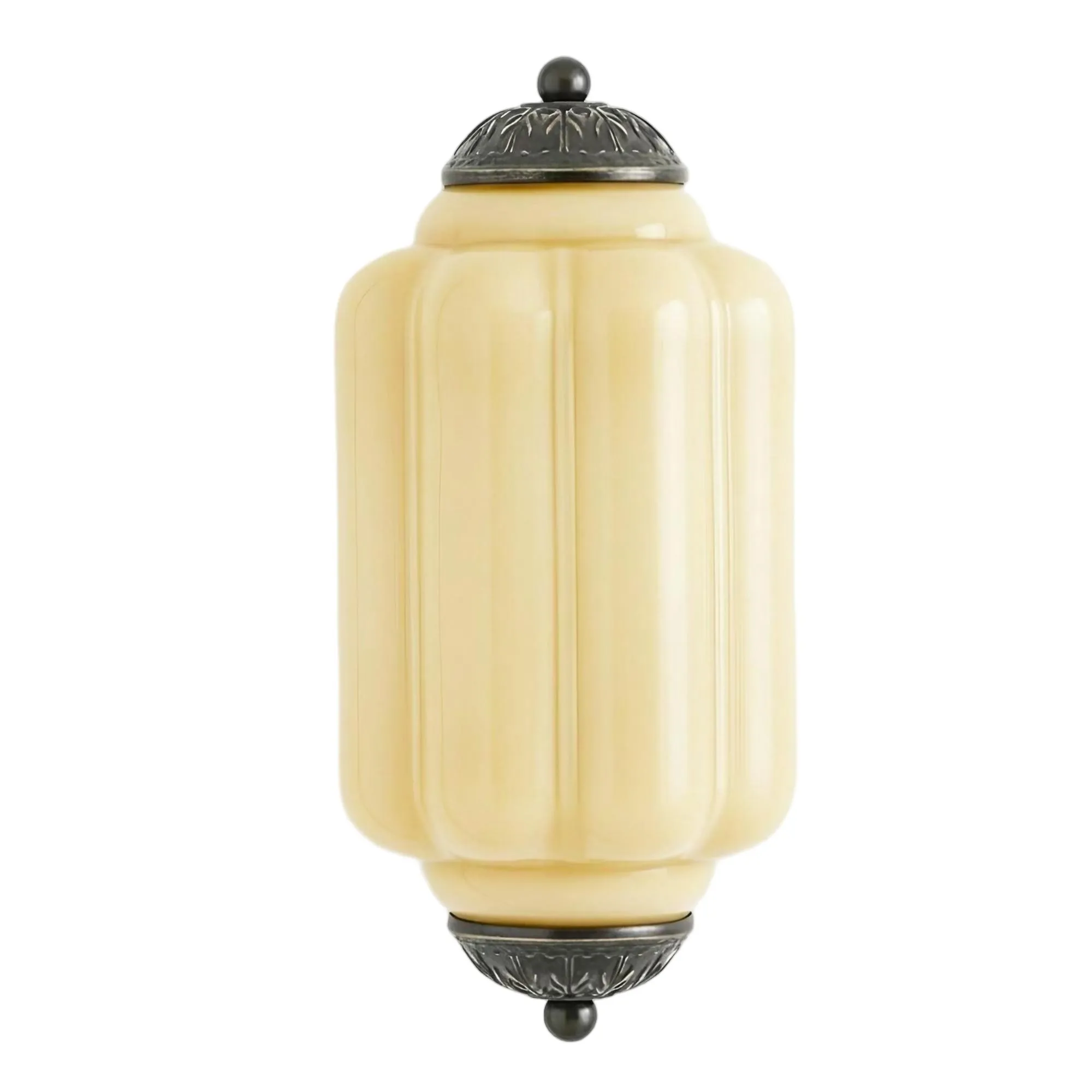 Eloise Long Pumpkin Retro Glass Recessed Wall Lamp KL857