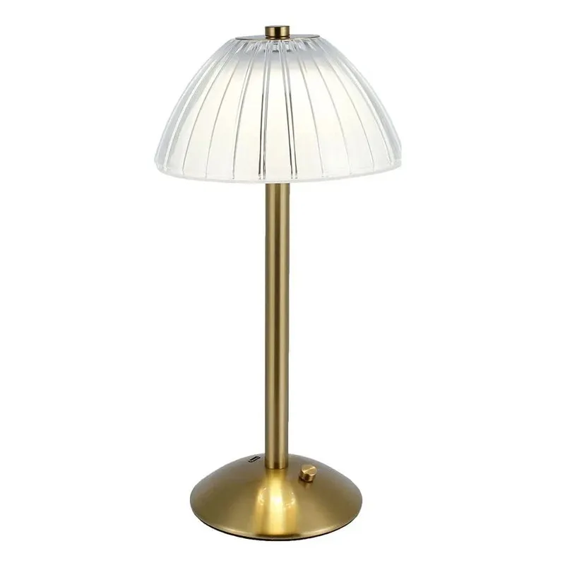 Brass Crystal Cordless Bedside Table Lamp KL72