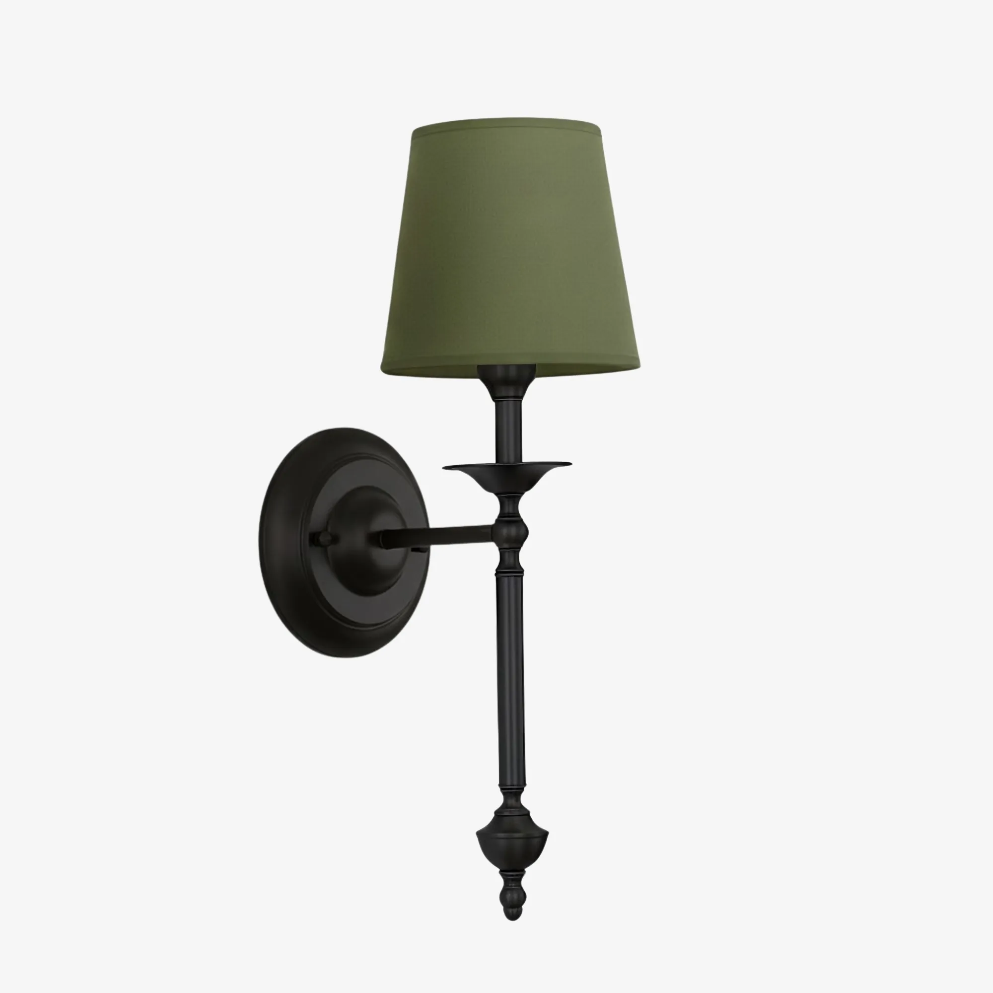 Arcuma Elegant Wall Light - Copper or Black Finishes Sconce with Fabric Shade for Interior KL2337