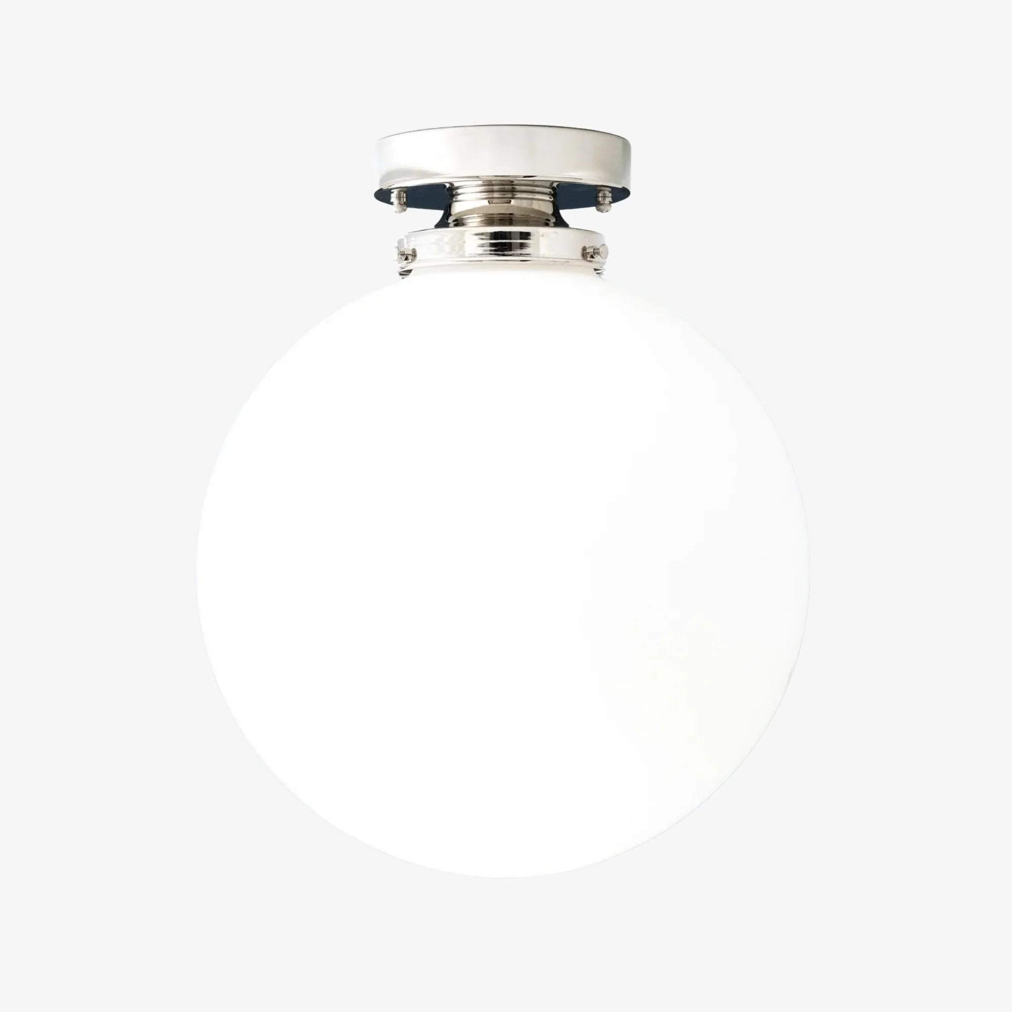Glorica Glass 12 Inch Globe Ceiling Light - Frosted Glass Art Deco Pendant And Flush Mount KL1486