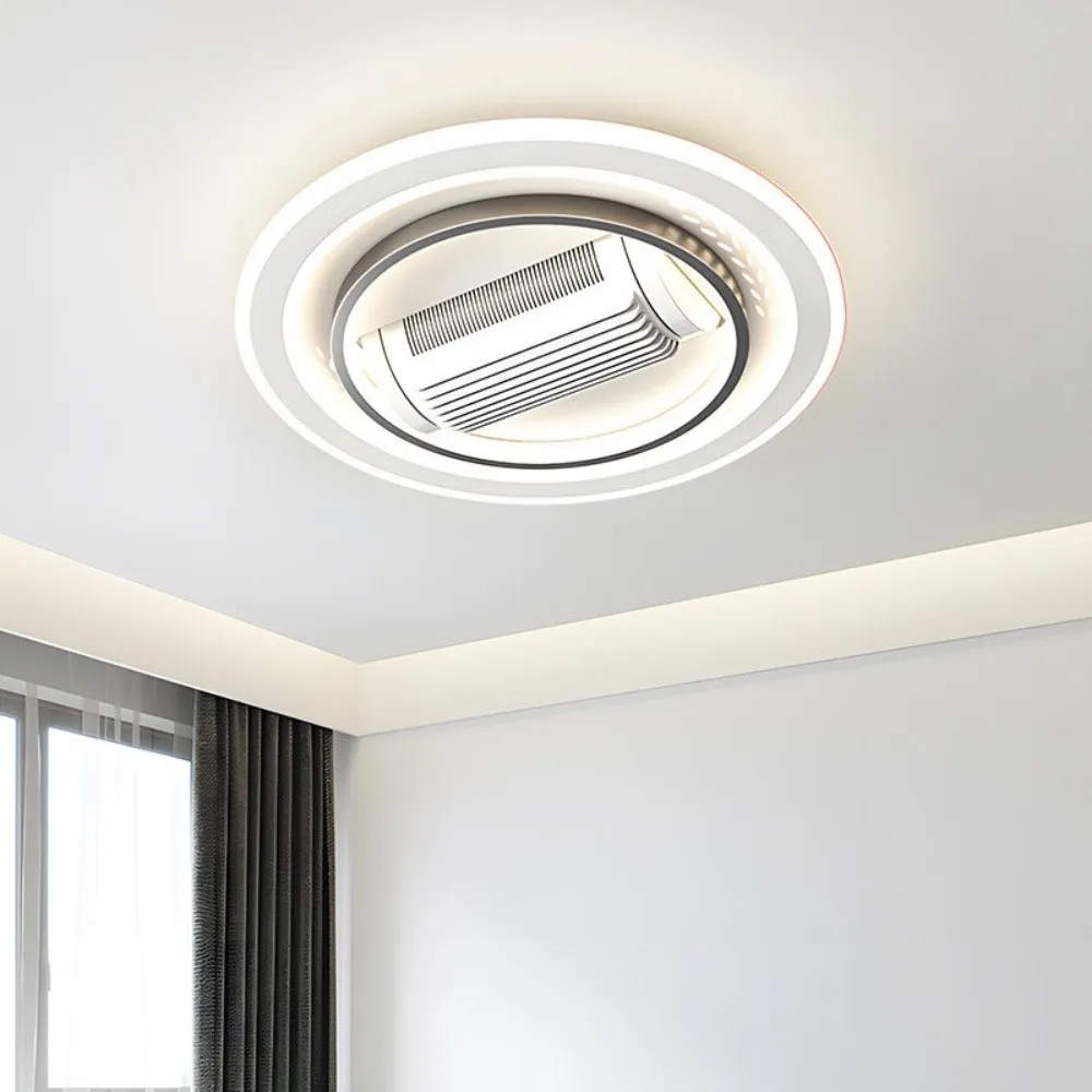 Modern Quiet Flush Mount Bladeless Ceiling Fan Light KL939