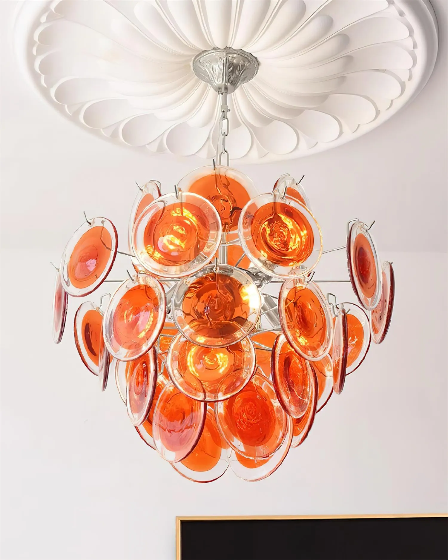 Neuvy Glass Chandelier D80
