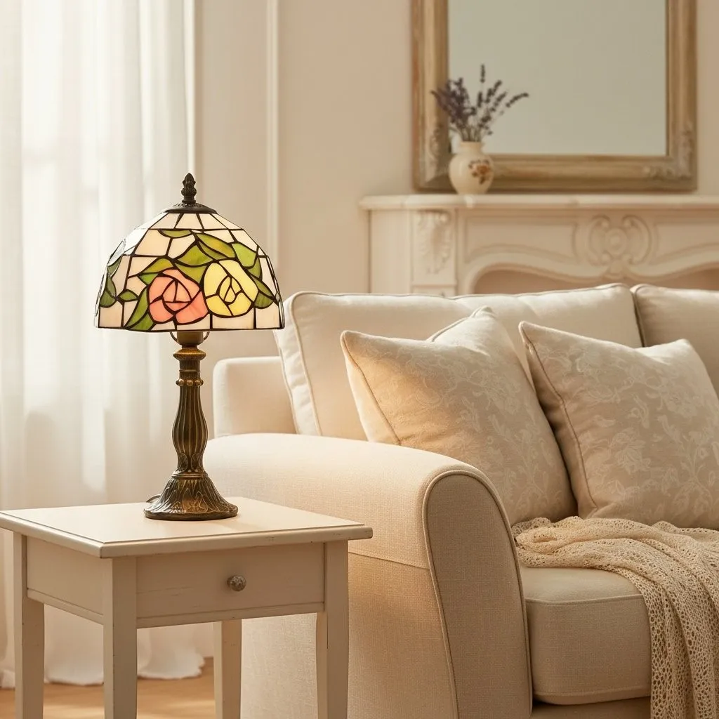 TF Harken Decorative Jewel Table Lamp - Stunning Glass Design Perfect for Bedroom or Living Room KL1898