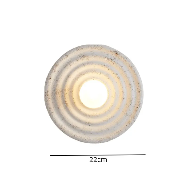 Japanese Wabi-sabi Round Indoor Wall Lamp KL747