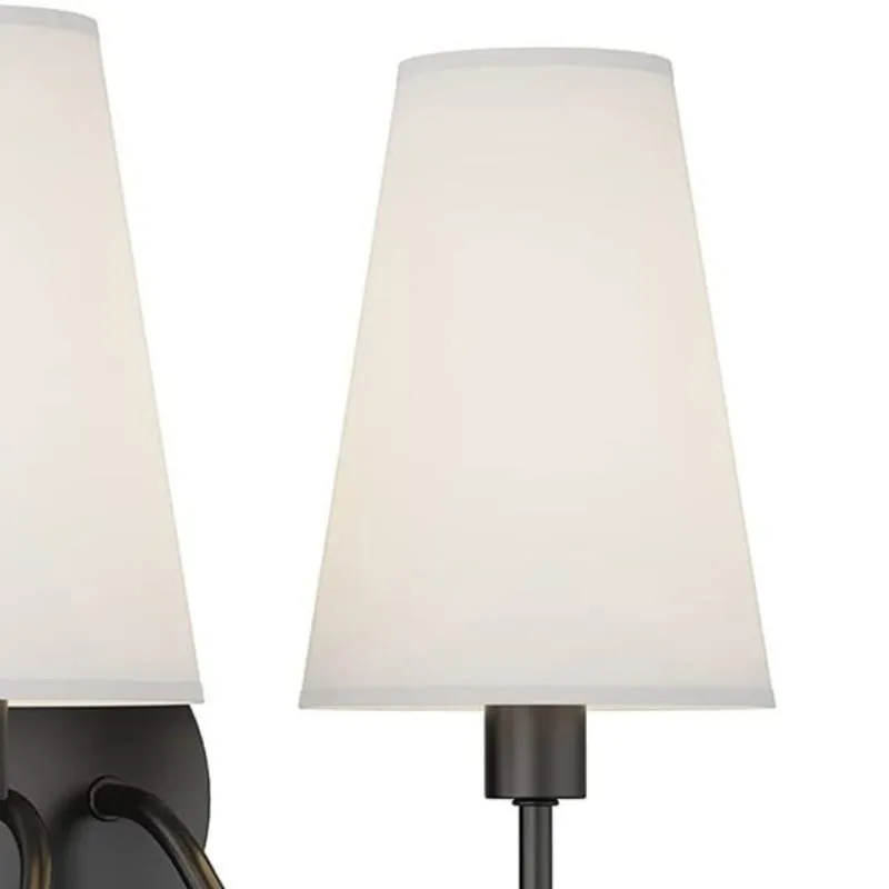 Arcuma Vintage Fabric Shade Wall Lamp for Bedroom and Living Room KL2061