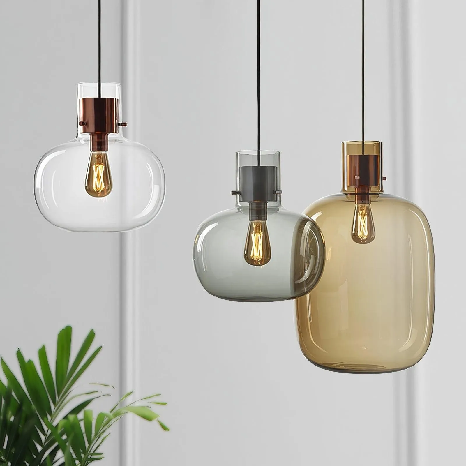 Nordic Minimalist Luxury Personality Glass Pendant Light KL276