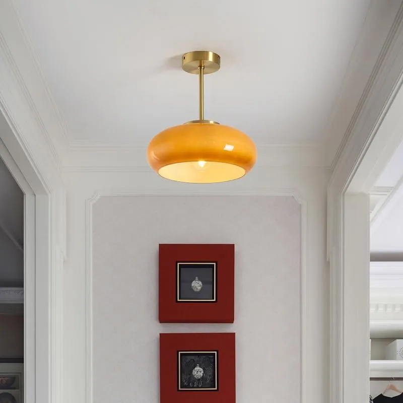 Bauhaus Style Vintage Glass Ceiling Light KL49