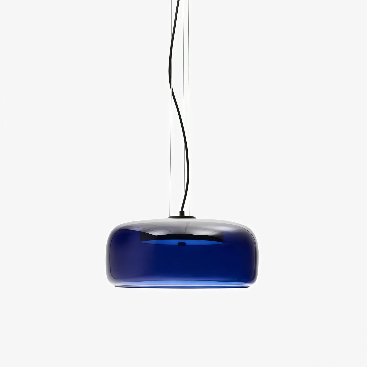 Lunorae Rounded Glass Pendant Light - Modern Sculptural Light for Living Room KL2254