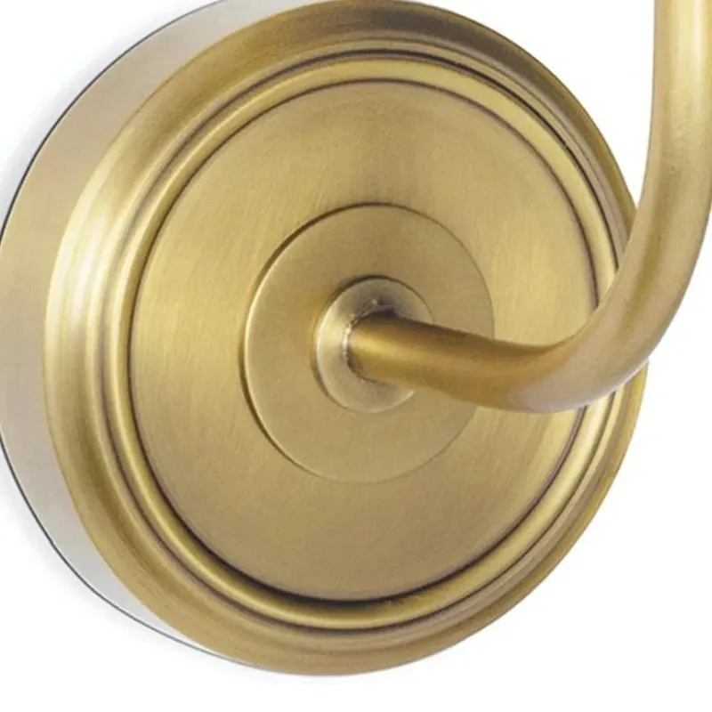 Glissum Elegant Linen Shade Wall Lamp - Brass or Chrome Finish Sconce for Bedroom Decor KL2085