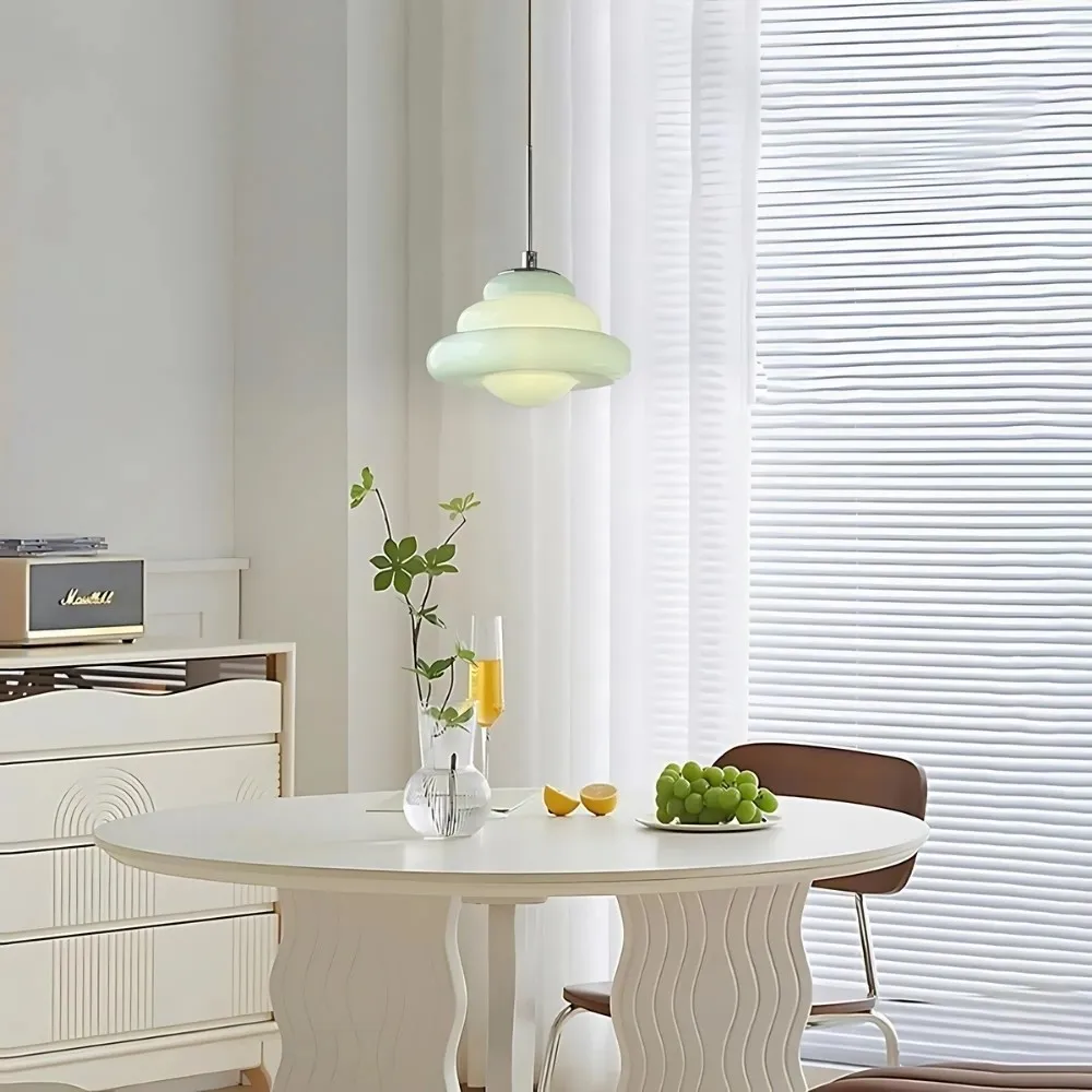 Art Deco Layered Glass Pendant Lamp – Bright Color Accent Lighting KL1106