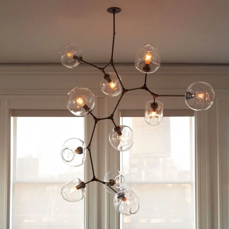 Branching bubble chandelier