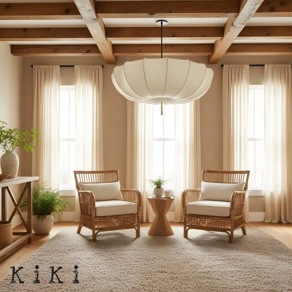 Minimalist Umbrella-Shaped Chandelier - Zen Inspired Lighting for Bedroom and Lounge KL1246