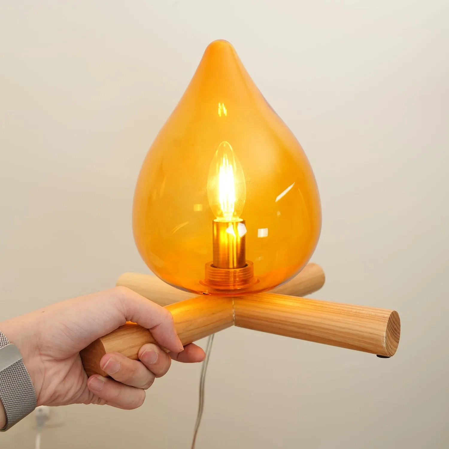 Funny Fire Shape Small Flame Table Lamp KL370