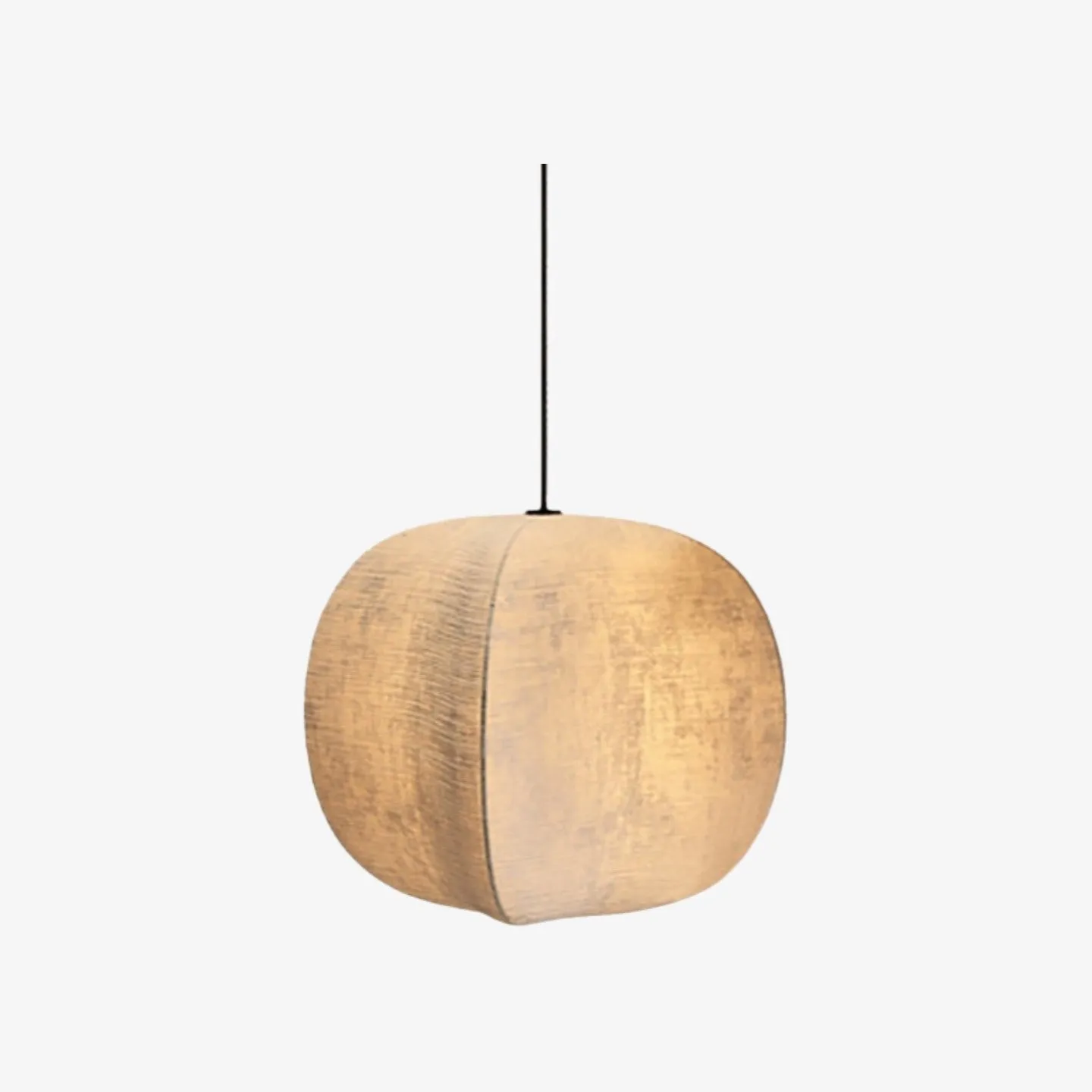 Diora Soft Fabric Shade Pendant Light - Modern Japandi for Living Room KL1744