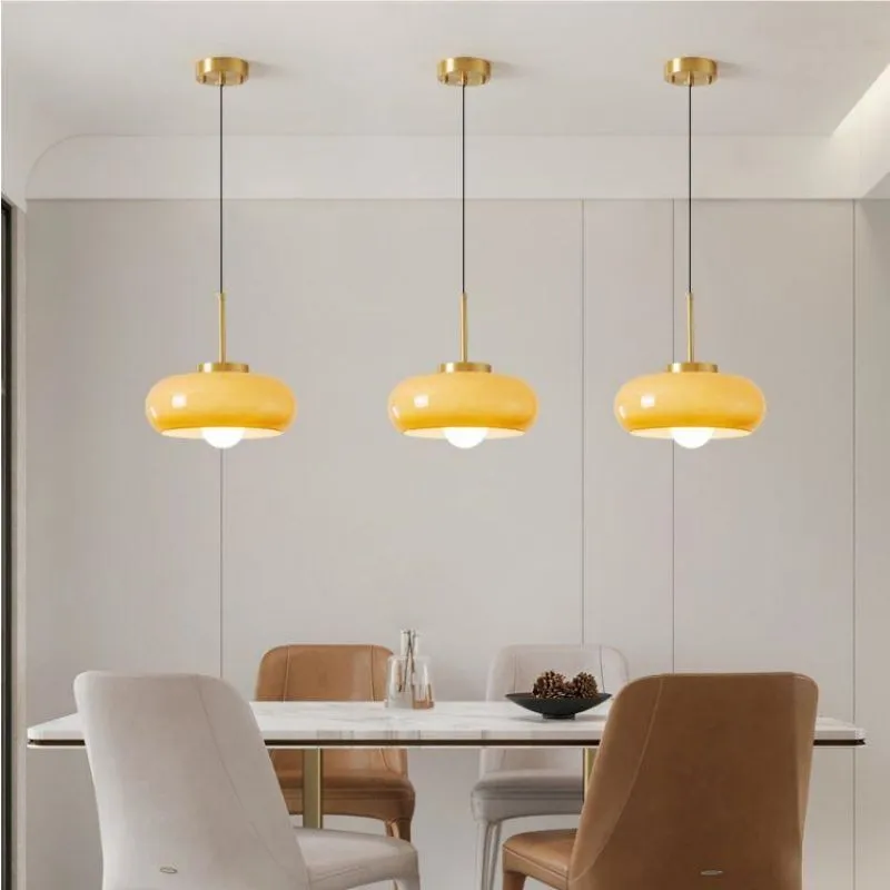 Bauhaus Style Vintage Glass Pendant Light KL38
