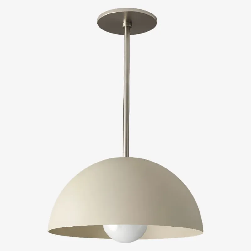 Metio Dome Neutral Dome Pendant - Modern Metal Accent Lighting KL1505