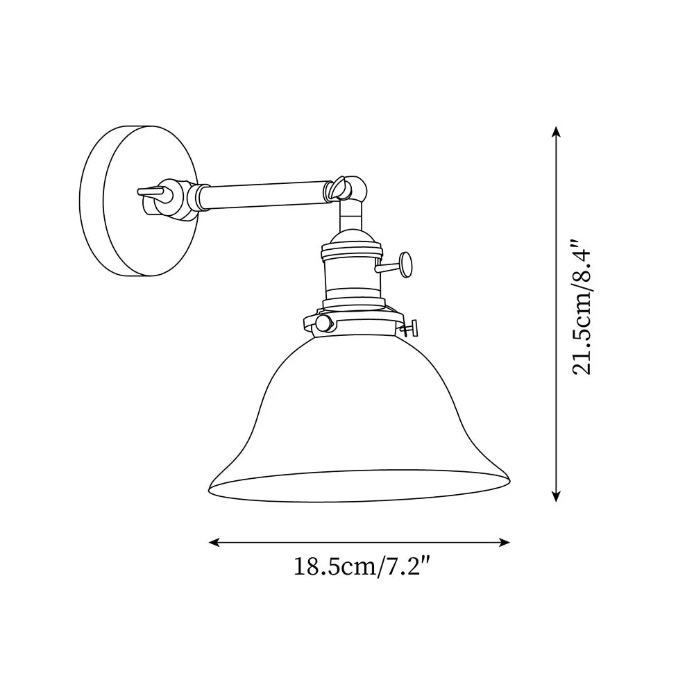 Personalized Green Bell-Shaped Wall Lamp KL409