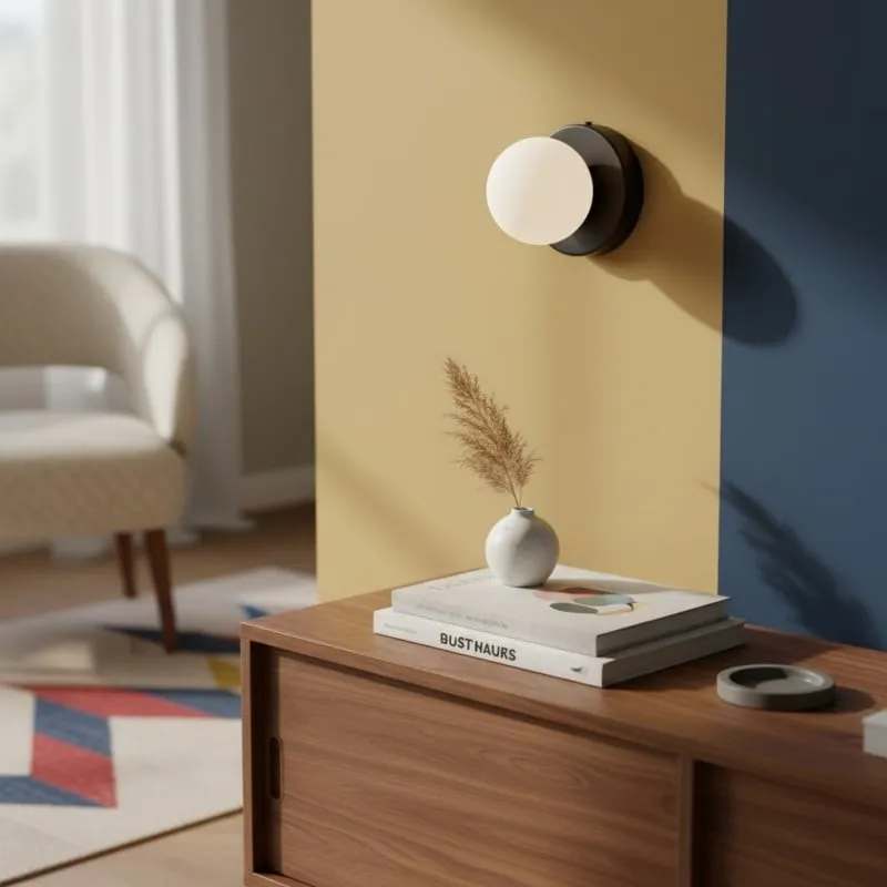 Nuevola Modern Glass Metal Wall Light - Artistic Accent Sconce for Cozy Nooks KL2089