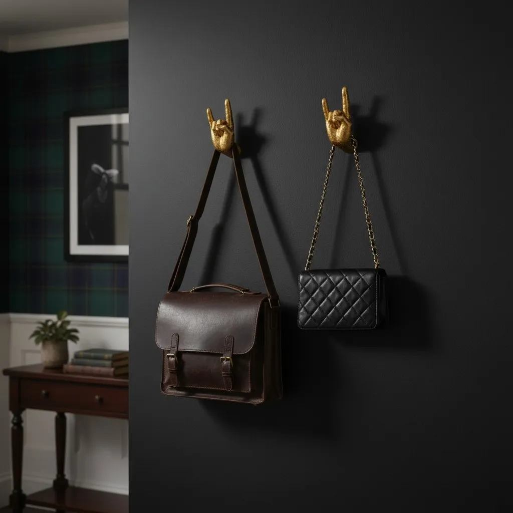 Kickra Artistic Hand Form Wall Decor - Modern Industrial Style Decor for Interior Spaces KL2347
