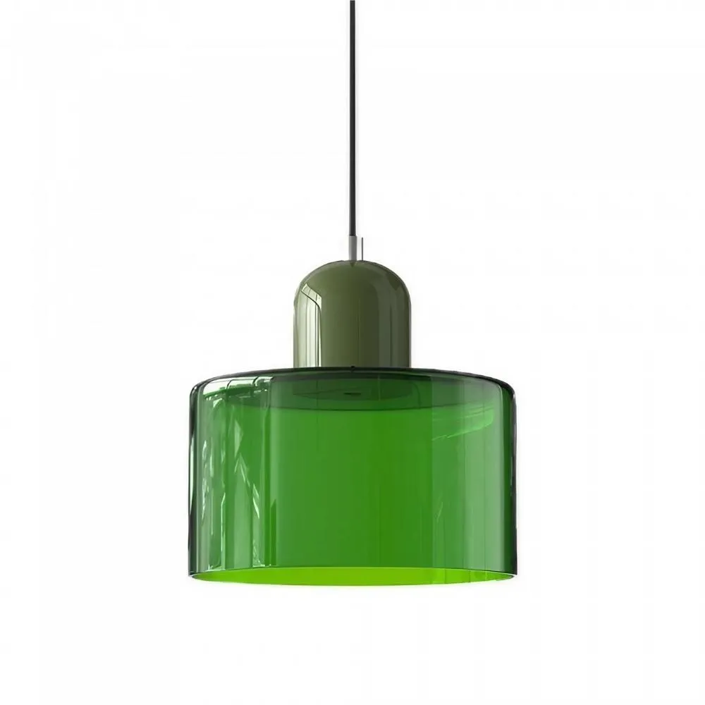 Morandi Cylinder Stained Glass Pendant Light KL17