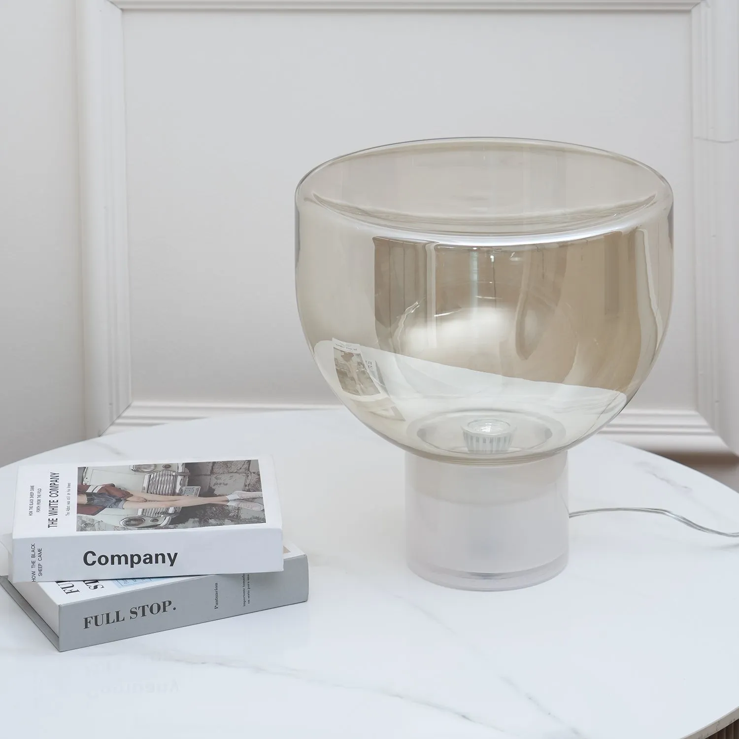 Nordic Simple Modern Luxury Glass Table Lamp For Study Room KL207