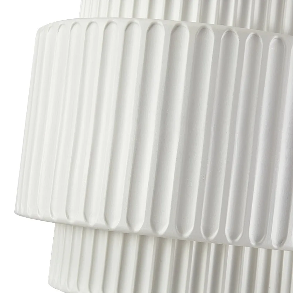 Cream Style Resin Drum Pendant Light KL170