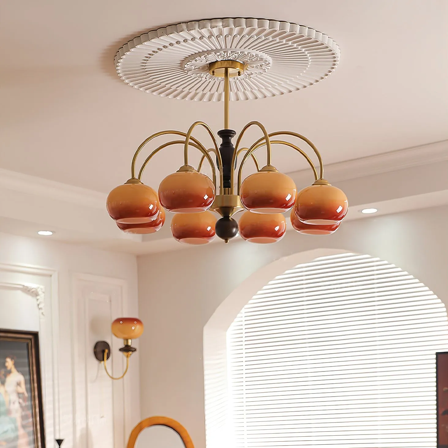 Retro Bauhaus Arch Chandelier KL218