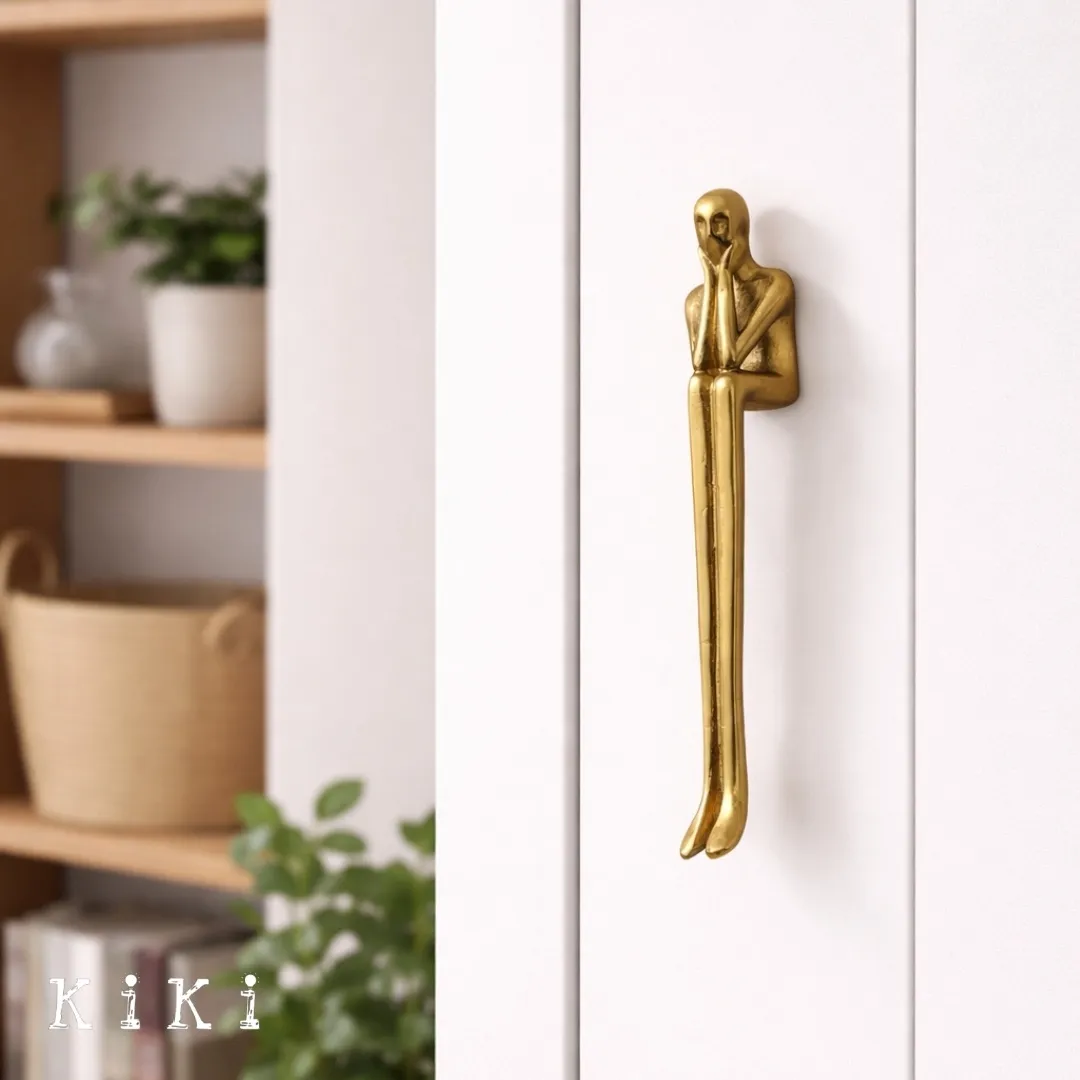 Verlitho Artistic Sculptural Lines Drawer Handle - Nordic Contemporary Design Interior Decor KL2350