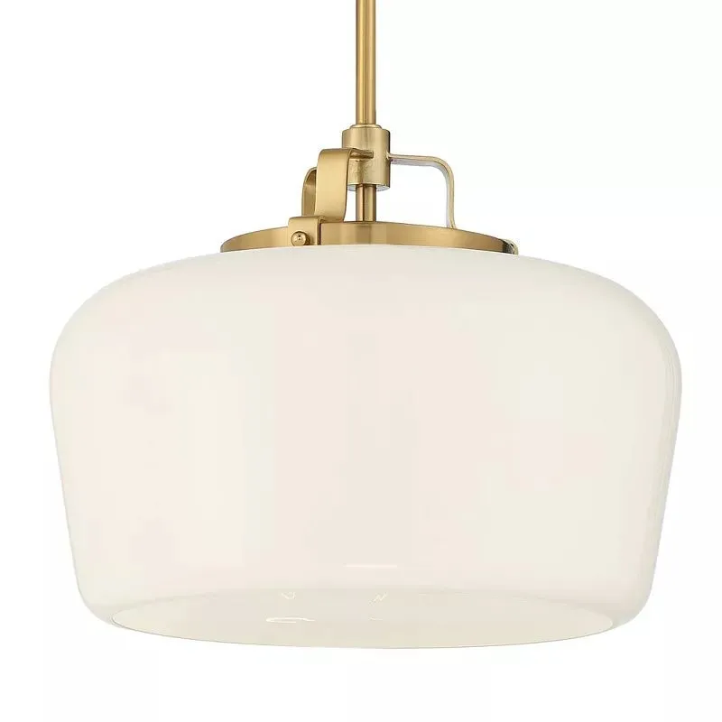 Lirra Minimalist Globe Pendant Light - Opal Glass Finish Lamp for Dining Area or Kitchen KL1714