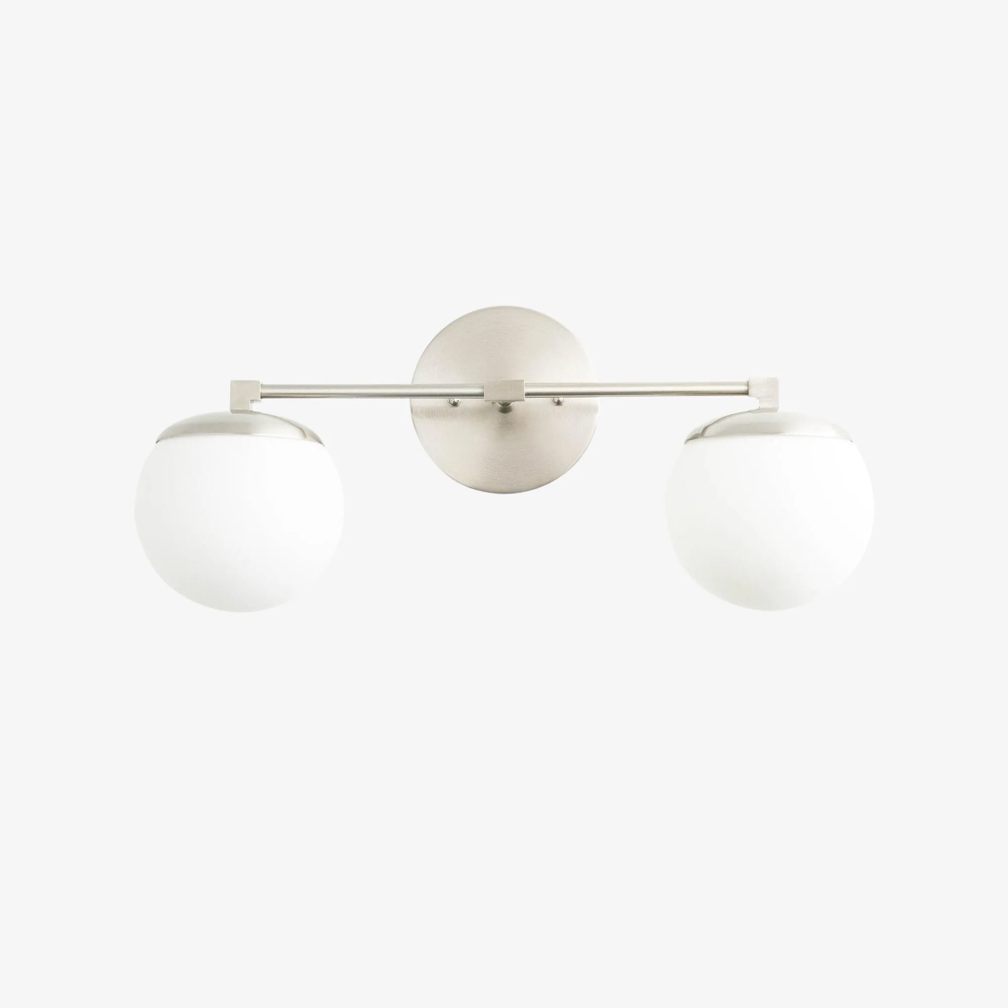 Glorica Glass Vanity Light - Art Deco Brass Wall Globe Fixture Modern KL1500