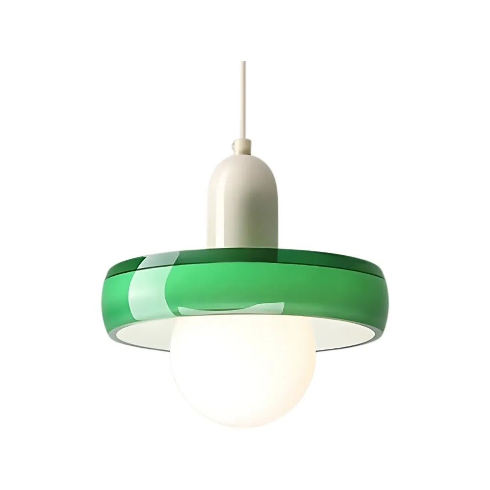 Colorful Glass Disc Orb Pendant Light KL916