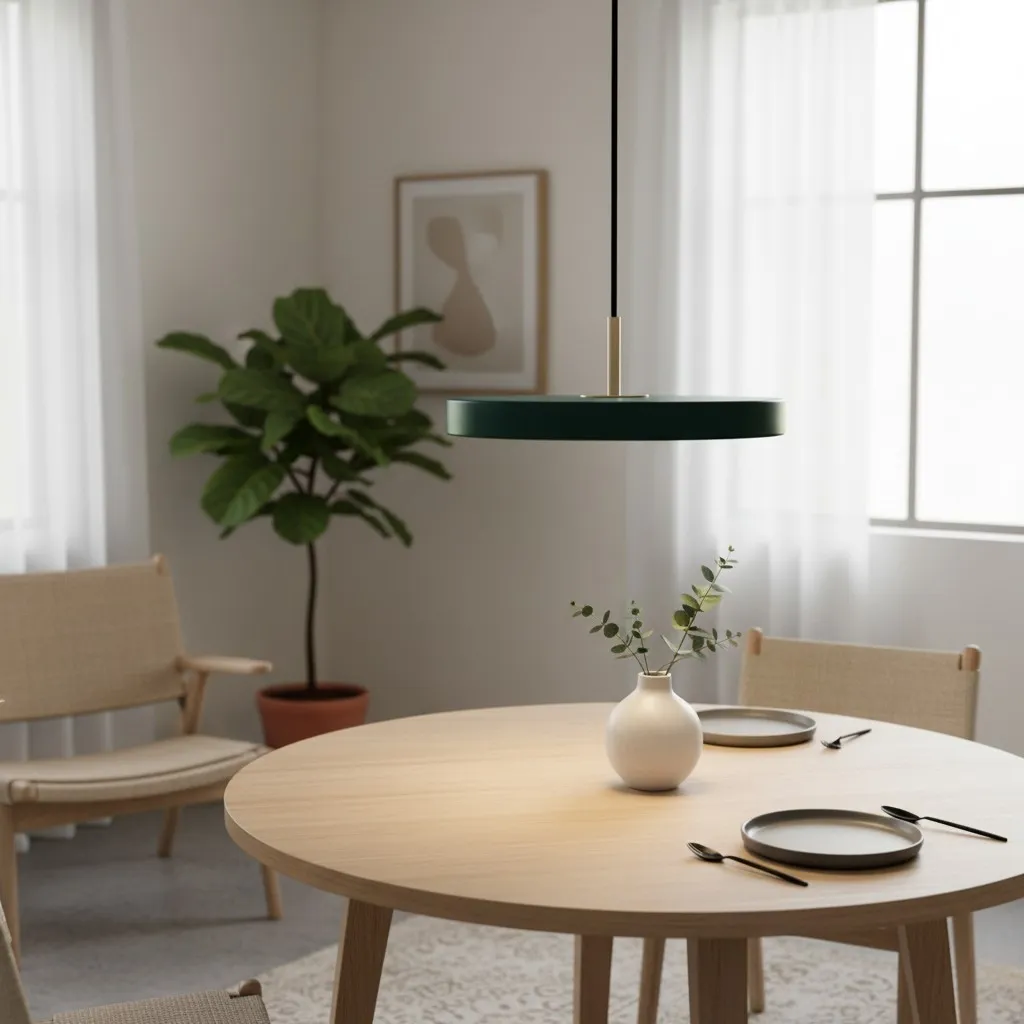 Astris Modern Asteria Pendant Light - Fluid Round Design Pendant Light for Dining Room KL2332