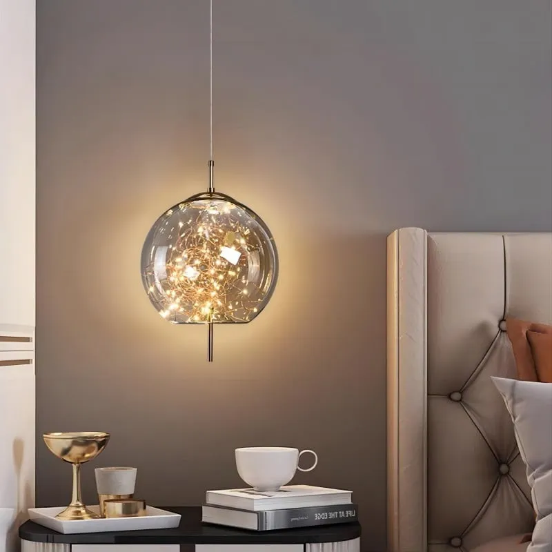 Scandinavian Cylinder Oval Glass Pendant Light KL320