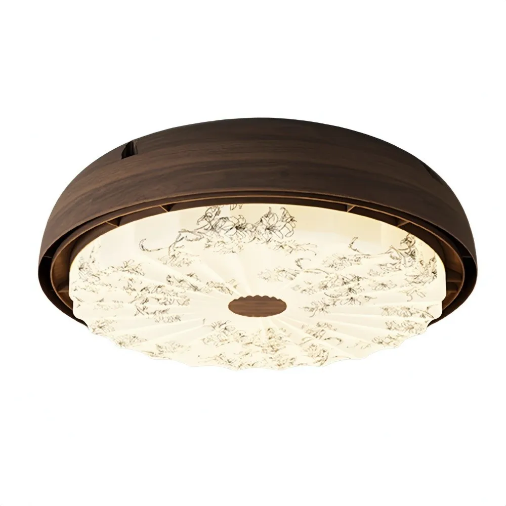 Vintage Bladeless Silent Ceiling Fan Light For Bedroom KL934