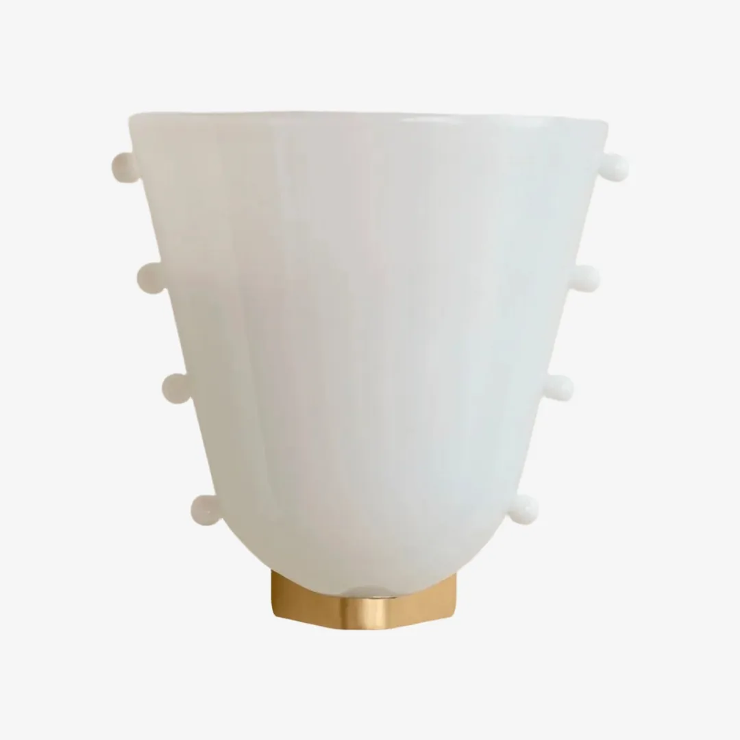 Bellina Decorative Art Glass Wall Lamp - Modern Gemma Wall Sconce for Bedroom and Entryway KL2329