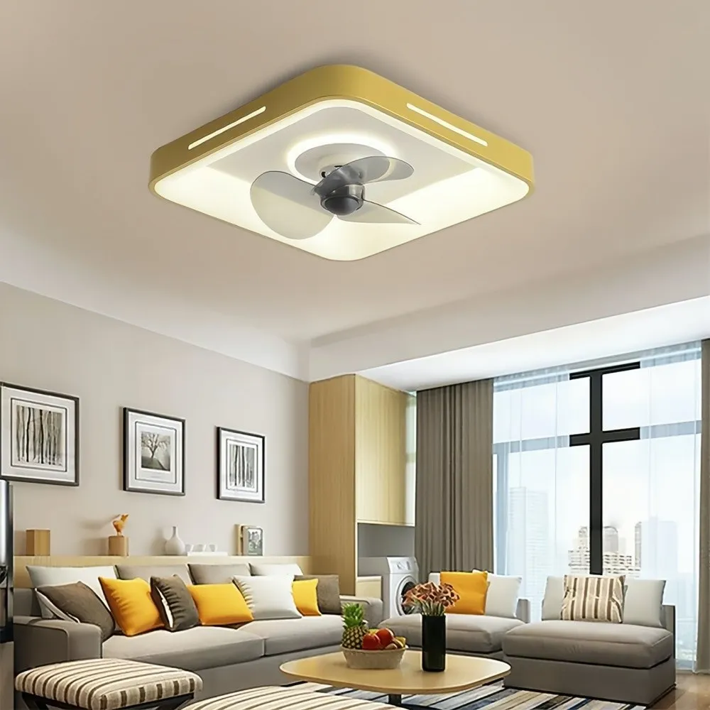Modern Slient LED Ceiling Fan Light for Bedroom KL931