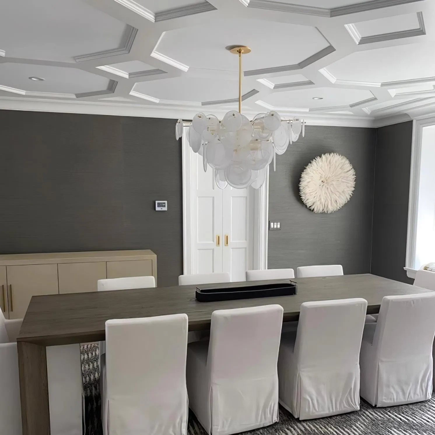 Brass Discs Cascading Chandelier KL260