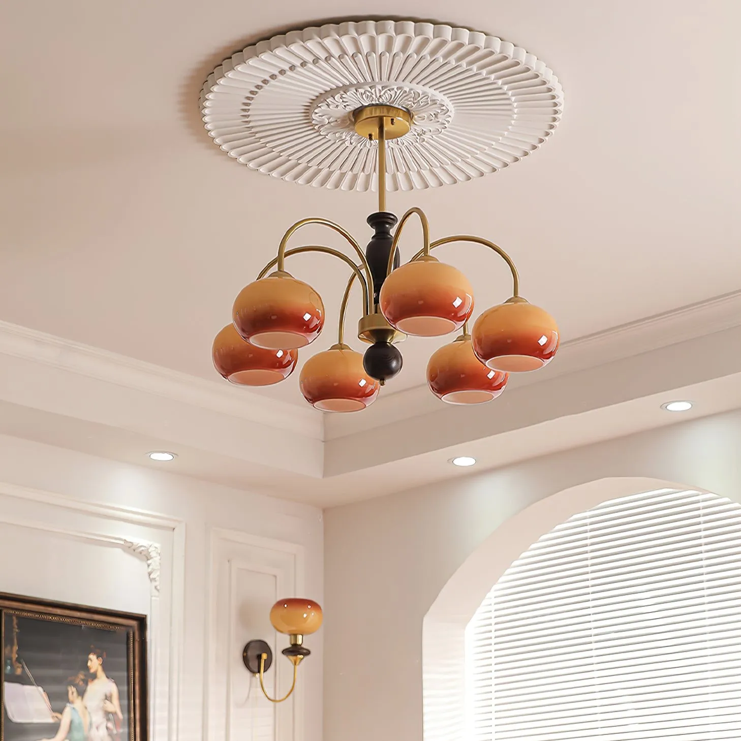 Retro Bauhaus Arch Chandelier KL218
