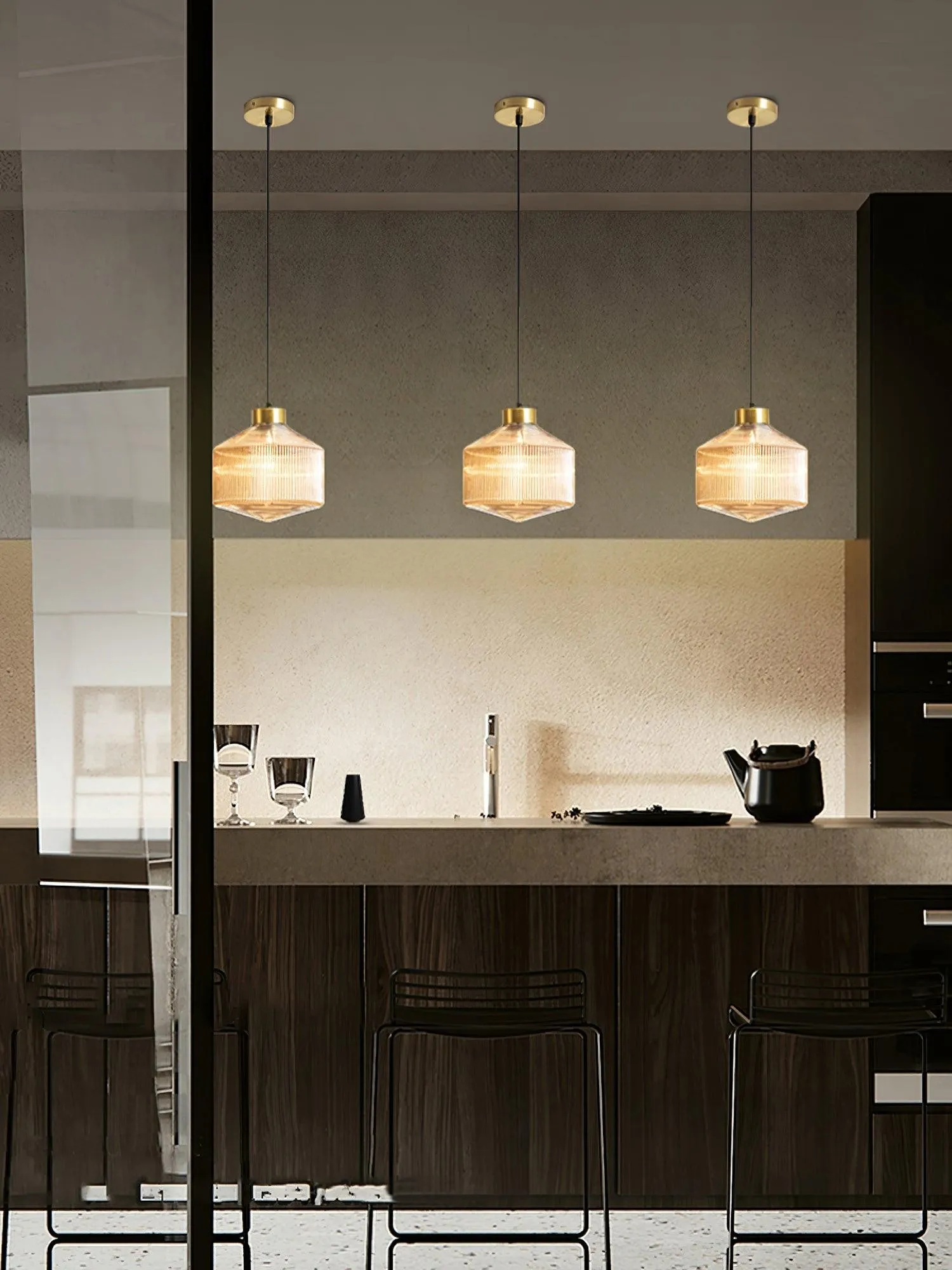 Striped Spinning Top Pendant Light KL665