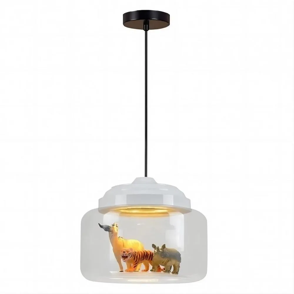 Decorative Little Zoo Glass Pendant Lamp KL05
