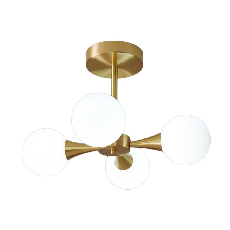 Mid Century Metal Multi Heads Globe Ceiling Lamp KL90