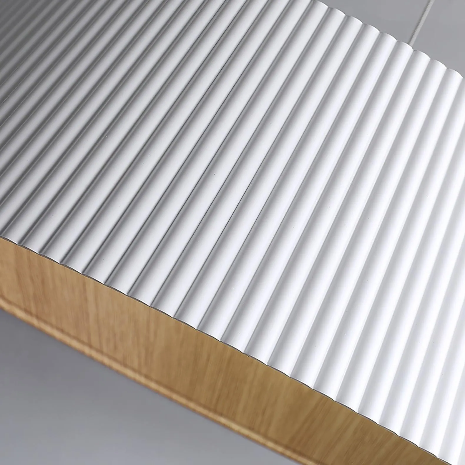 Minimalist Corrugated Lampshade Bedroom Pendant Lamp KL334