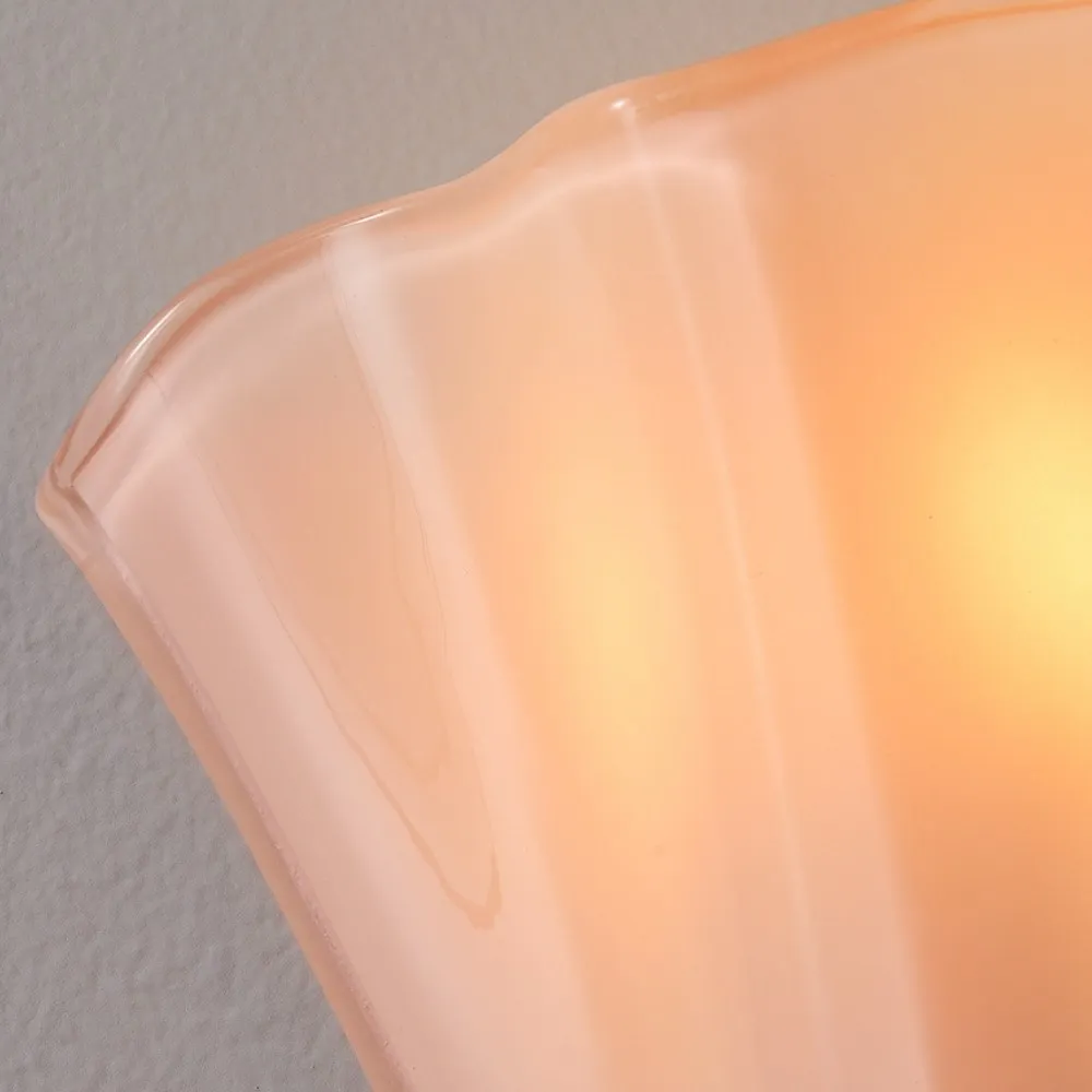 Vera Glass Wall Lamp - Vintage Accent Sconce for Bedroom and Living Space KL881