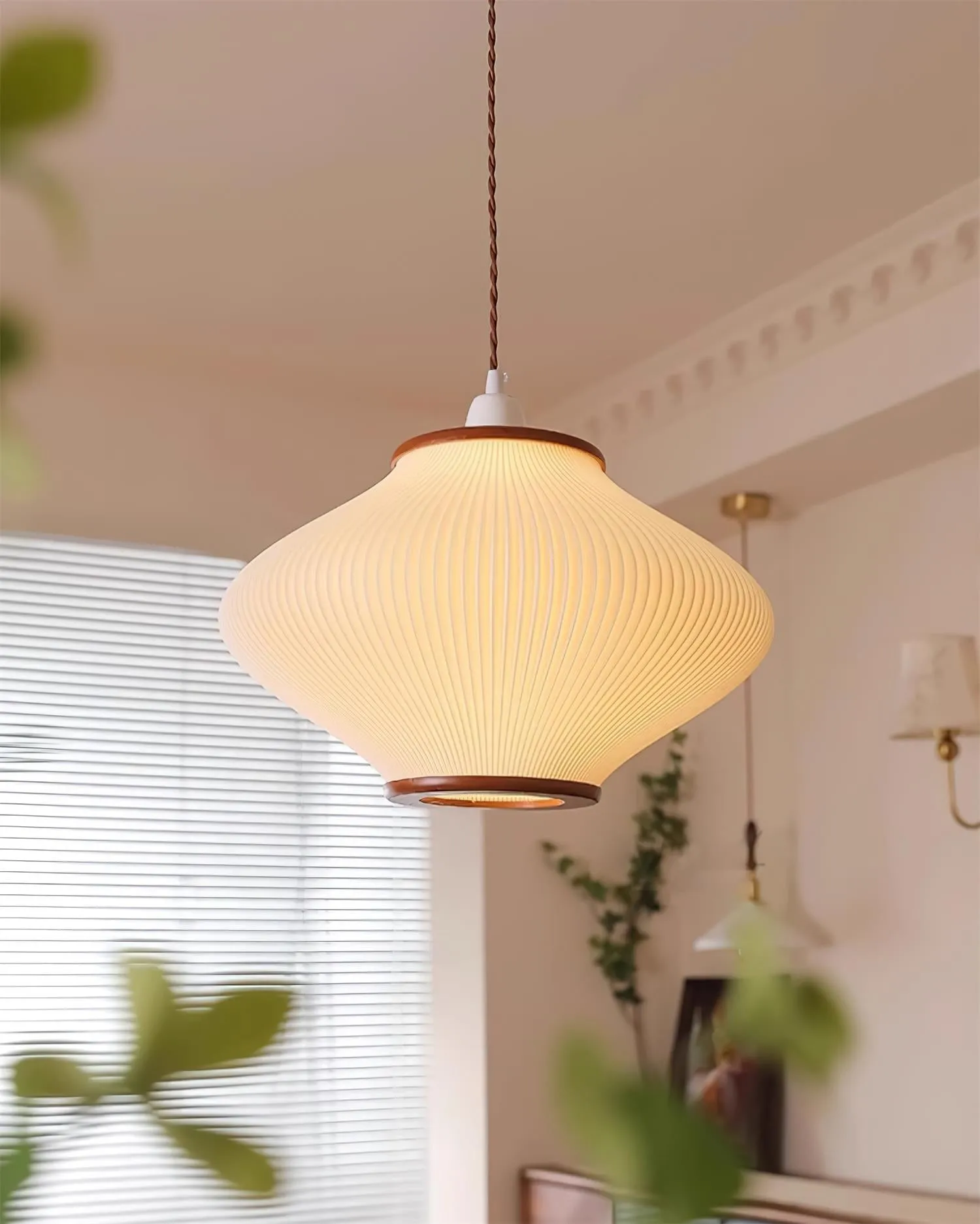 French Style Pine Bell Pendant Lamp KL479